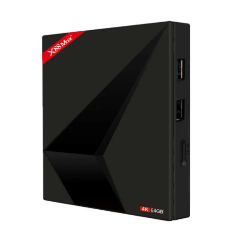 ТВ-приставка X88 MAX + 4 64 ГБ Bluetooth Android 9 0 умный сетевой медиаплеер K18.0 | Электроника
