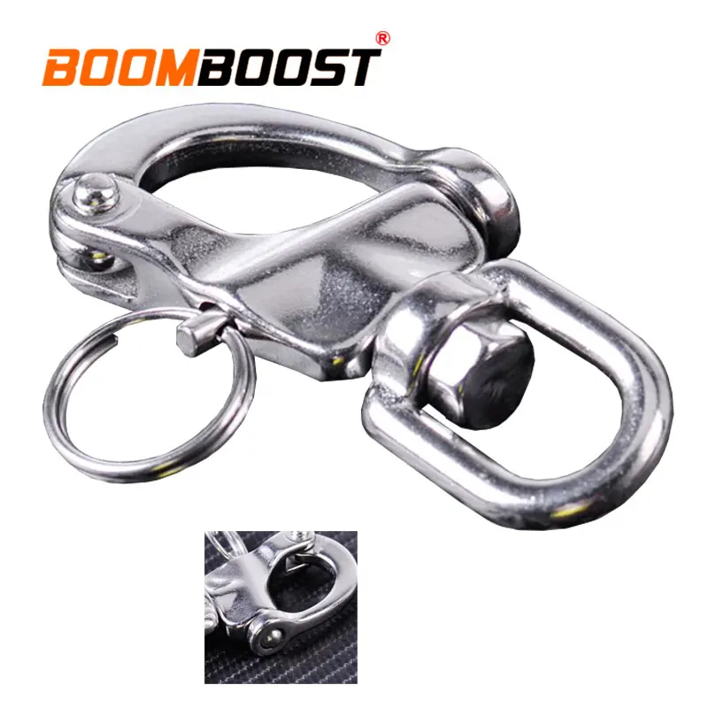 Yacht Sailing For Marine Architectural Quick Release Heavy Duty Hook Eye Shackle Anchor Chain D Ring 316 Stainless Steel Swivel |