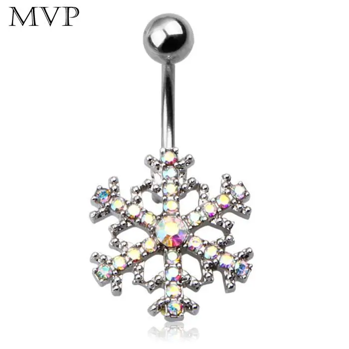 Women Fashion Belly Body Piercing Jewelry Snowflake Dangle Navel Casual Daily Party etc. Nail Ring | Украшения и аксессуары