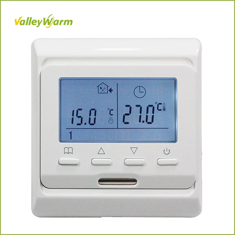 Программируемый термостат ValleyWarm с ЖК экраном для электрического подогрева