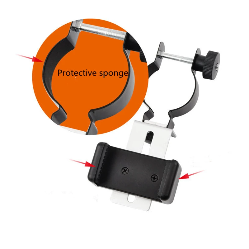 25mm-39mm Universal Phone Bracket Support Holder Mount Spotting Scopes Telescope Microscope Adapter | Инструменты