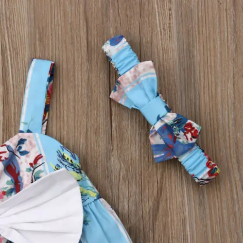 Одежда для новорожденных девочек Pudcoco платье с бантом вечернее цветком повязка