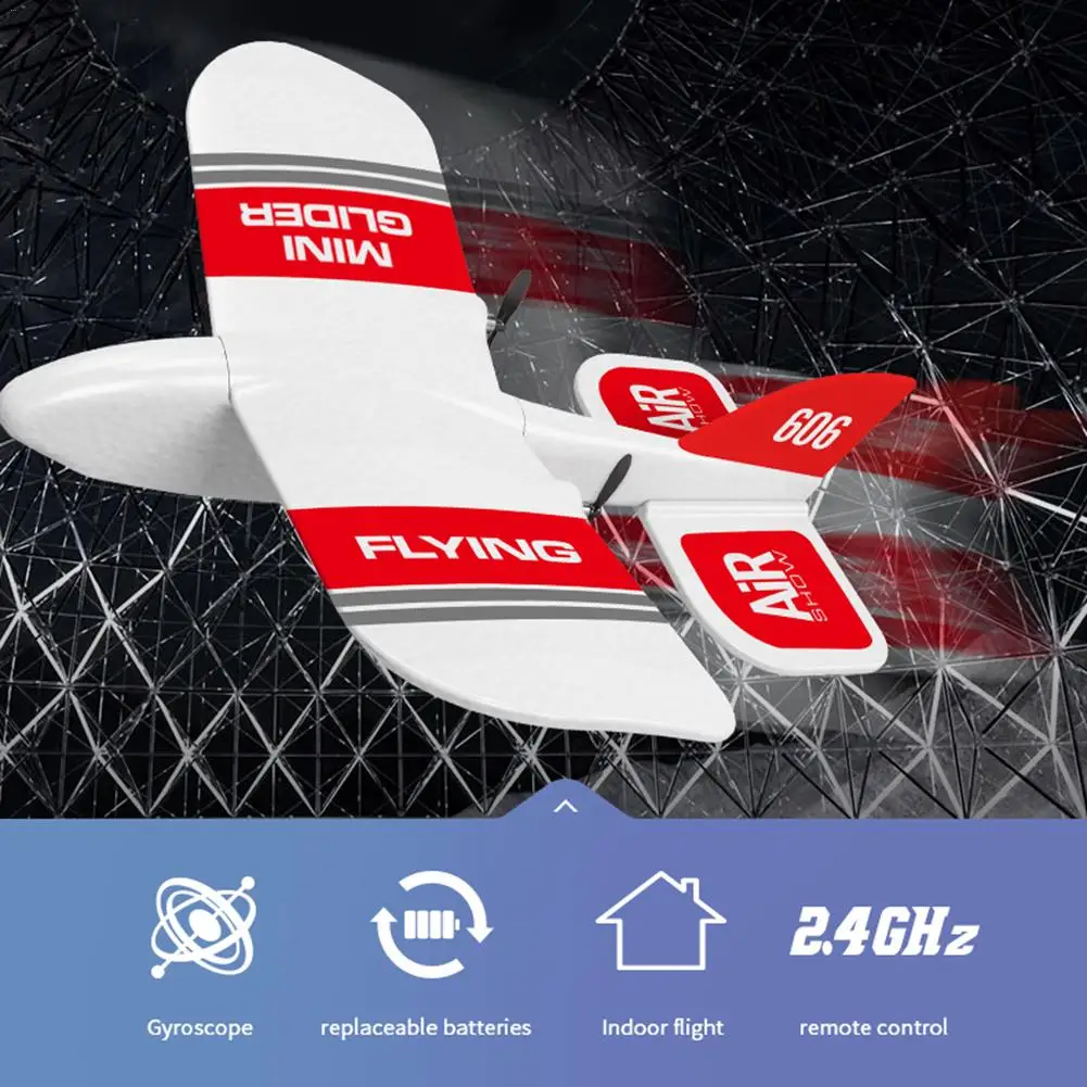 KFPLAN KF606 2 4 ГГц 2CH EPP Мини Крытый RC планер самолет Встроенный гироскоп RTF хорошая
