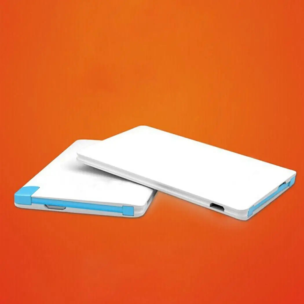 Мода портативный мини ультра тонкий Быстрая зарядка легкий 60% power Bank дом офис