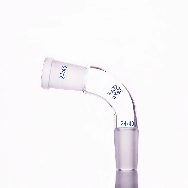 105 degree elbow,Female 24/40,Male 24/40,Standard mouth receiving tube,Frosted tail