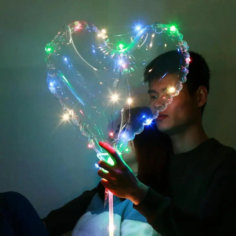 18 дюймов световой светодио дный Bubble шар 3 м воздушный строки Декор|Воздушные шары