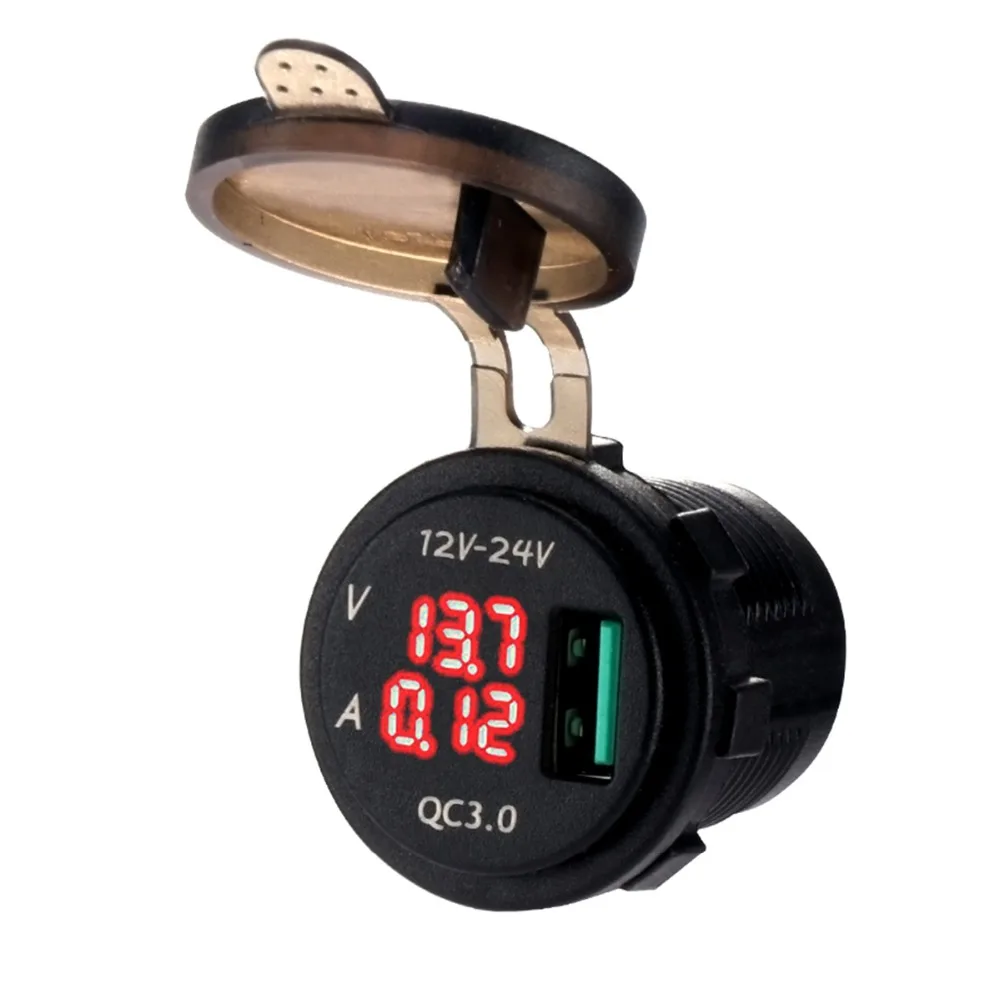 SOONHUA портативное водонепроницаемое автомобильное зарядное устройство 5 В 3A QC3.0 USB