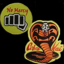 10 &quotБольшой Кобра Kai набор патчей для одежды No Mercy девиз кино