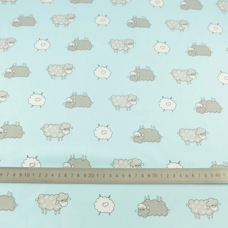 Blue Sheep Bedding Teramila Fabrics Cotton Fabric Tecido Patchwork Decoration Craft Tissue Quilting Sewing Cloth Home Textile | Дом и сад