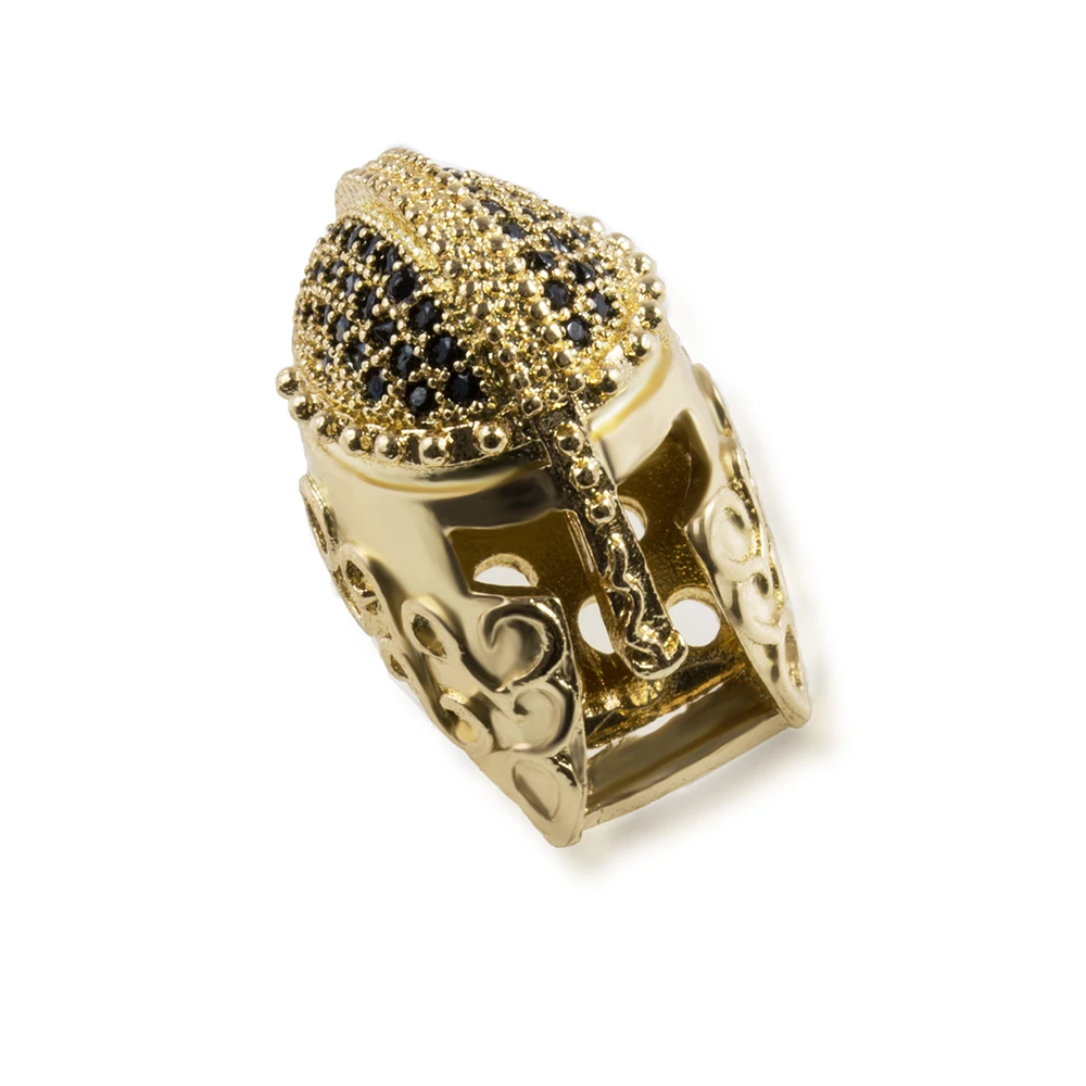 19 * 12mm High Quality Copper Cubic Zirconia Beaded Antique DIY Jewelry Discovery Model Accessories Helmet Delicate Micro Pave | Украшения
