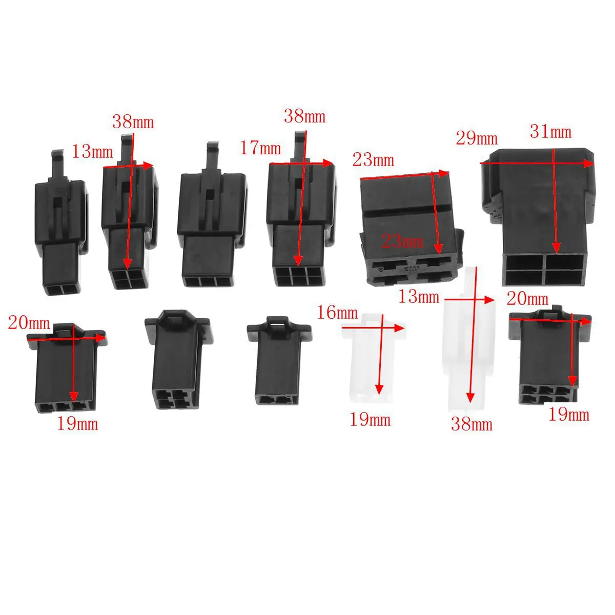 

Motorcycle Electrical Wiring Harness Connector Plug Bullet Repair Kit For Yamaha XT125 XT350 XT500 XT600 XT660