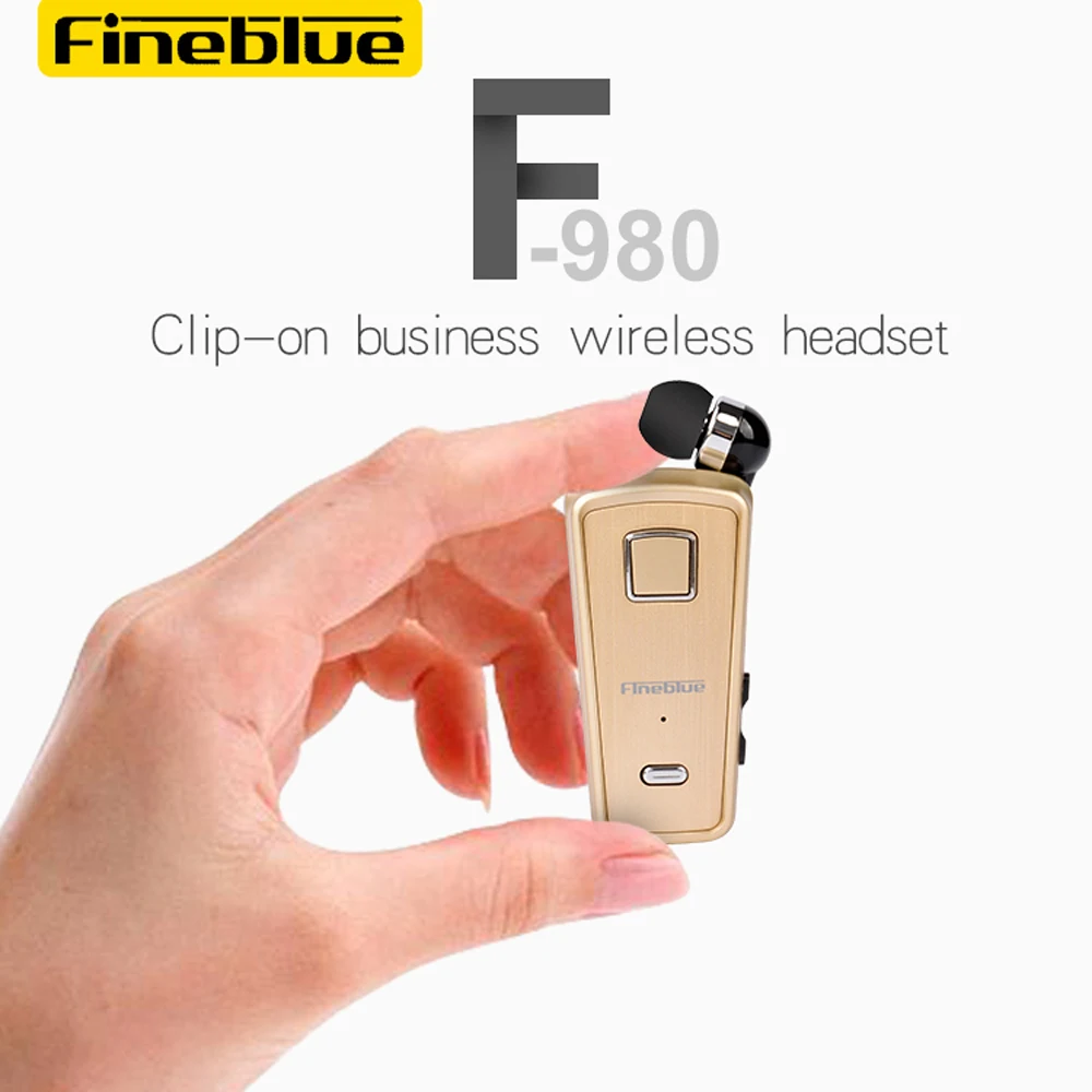 Выдвижной Bluetooth-кабель для наушников Fineblue F980 с клипсой | Электроника