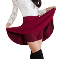 danjeaner korean version skirts safty short skirts womens solid mini pleated skirt fashion high waist casual wear