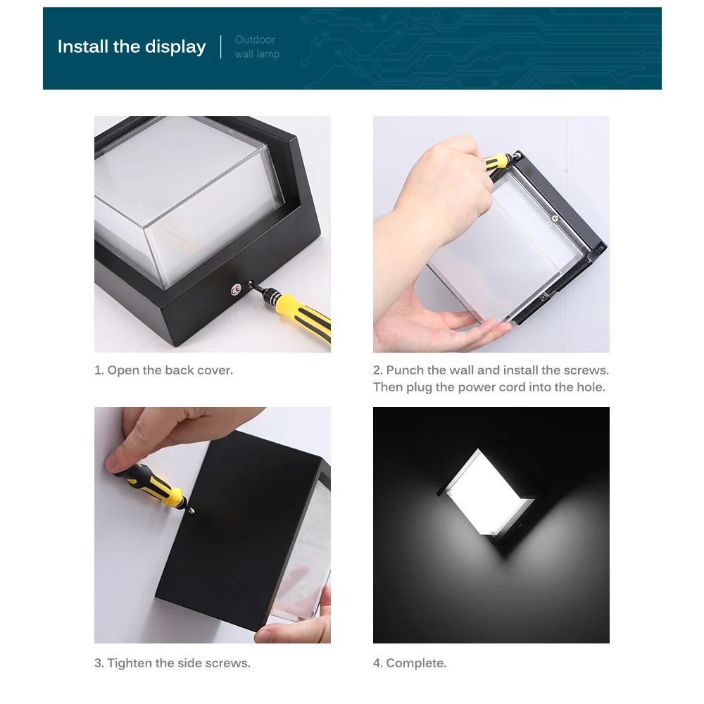 Настенный ретро светильник 12 Вт уличная Водонепроницаемая Европейская лампа