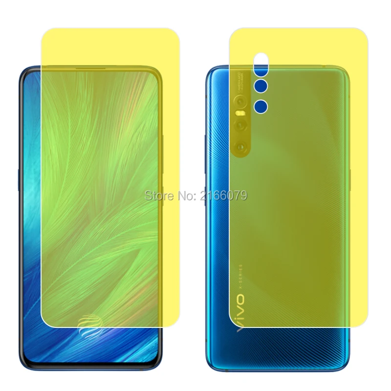 ДЛЯ vivo X27 6 39 &quotмягкая ТПУ Передняя и задняя полная защита для экрана прозрачная