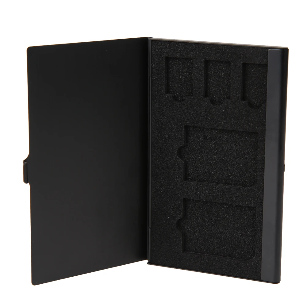 

Durable Practical Monolayer Aluminum 2 SD+ 3TF Micro SD Cards Pin Memory Card Storage Box Case Holder Protector
