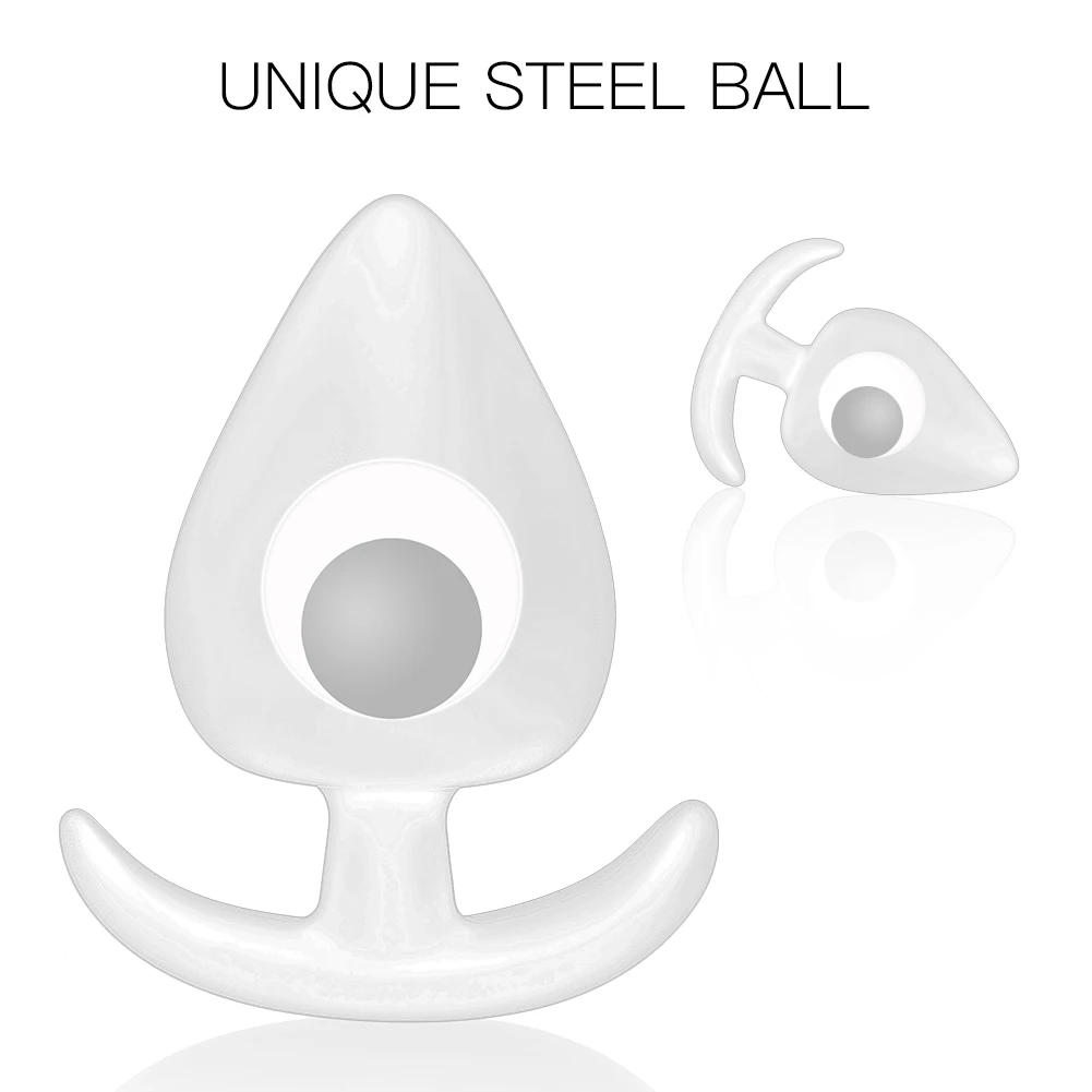 Utimi Anal Sex Toys Plug Medical Grade Butt for Relaxation Steel Ball Included |