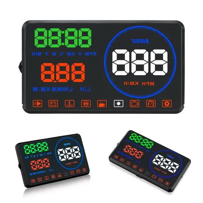 5 дюймов OBD HUD автомобильный лобовое стекло дисплей Авто проектор бортовой