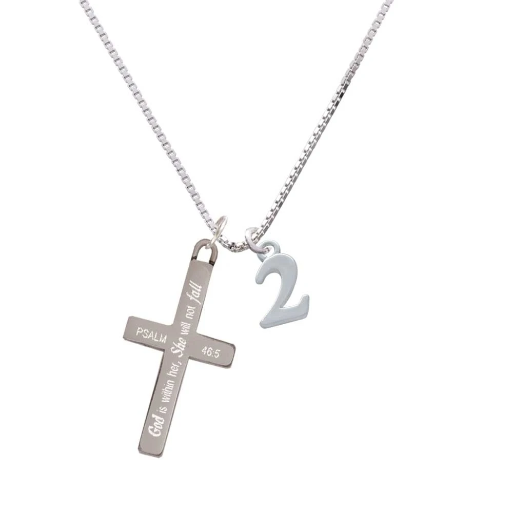 Номер 2 она не будет падать крест ожерелье|Подвески| |