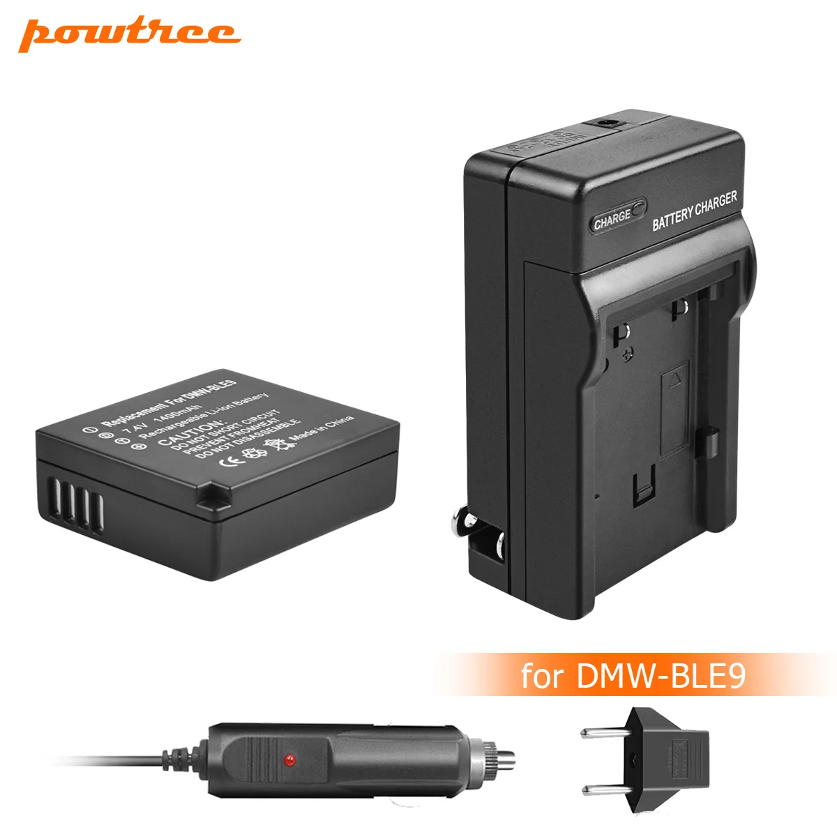 Powtree DMW BLG10 BLE9 батарея + зарядное устройство для Panasonic DMC GF6 GX7 GF3 GF5 BLG10GK LX100 GX80 GX85