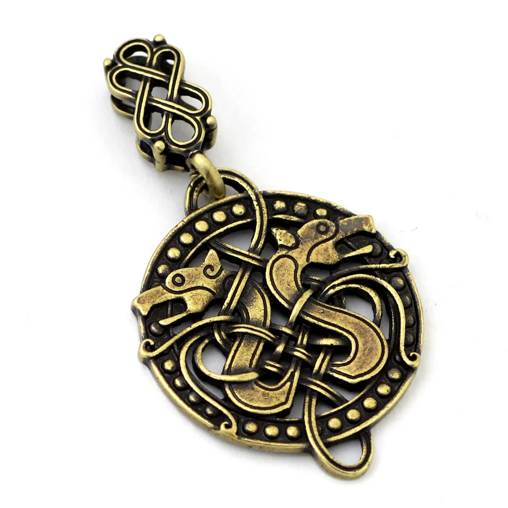 Vintage Nordic Viking Wolf Necklace Charm Jewelry Pendant For Men | Украшения и аксессуары
