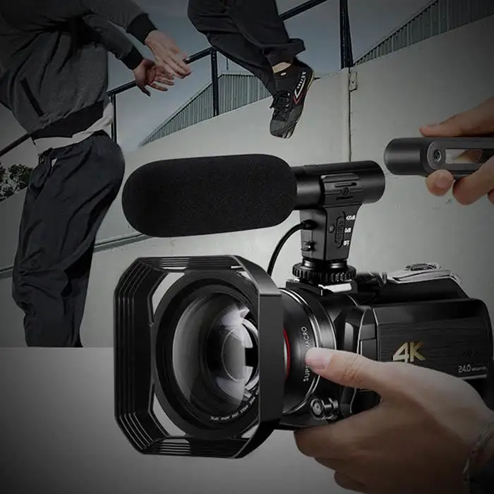 Камера микрофон 4 K HD Цифровая камера черный беспроводной 20db2db 50Hz 16 KHz 41g 24dbA