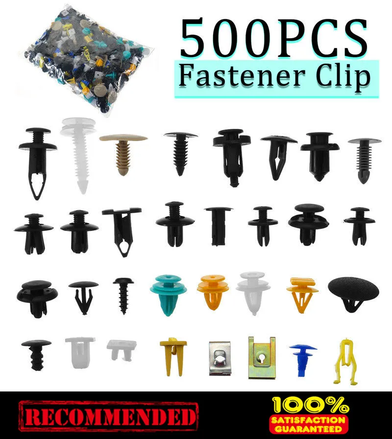 500 шт. пластиковые заклепки для передней панели автомобиля|Клипсы и зажимы авто| |