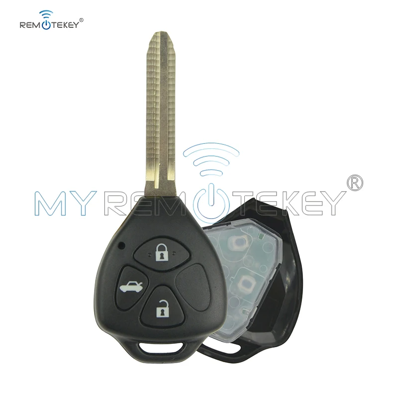 Remtekey 5 шт. 3 кнопки 434 МГц TOY43 для Toyota HILUX Rav4 2006 2007 2008 2009 2010 4d67G чип без чипа