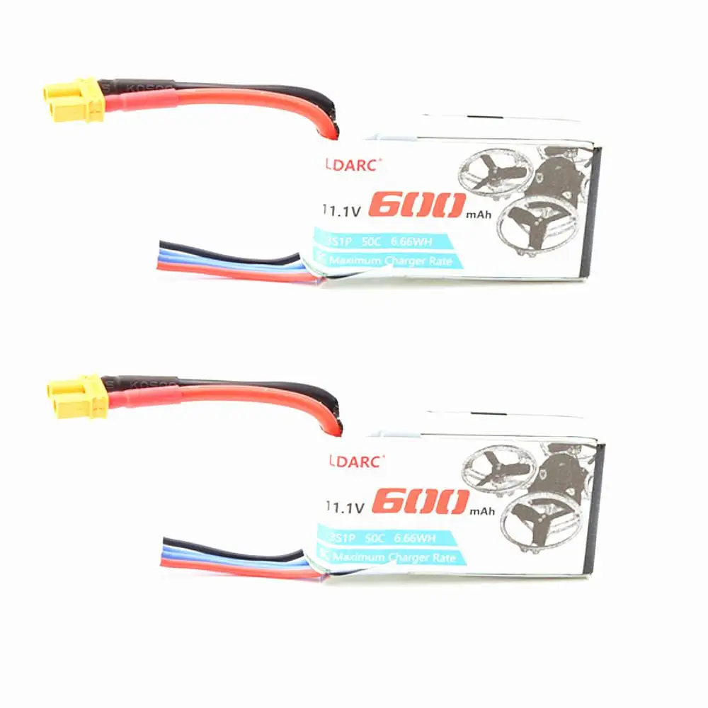 RCtown 2 шт. LDARC 600 мАч 3S 11 1 V 50C/100C Lipo Батарея с XT30 разъем для небольшой гоночный Дрон
