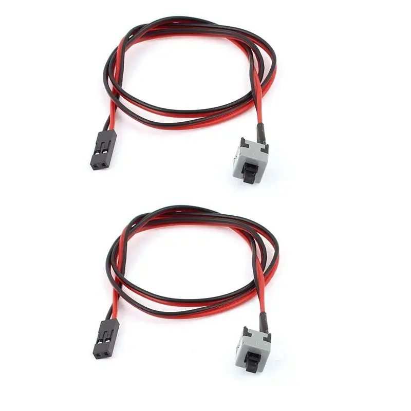 Новый-2 шт 2 Pin SW PC кабель питания вкл/выкл кнопка ATX компьютерный переключатель