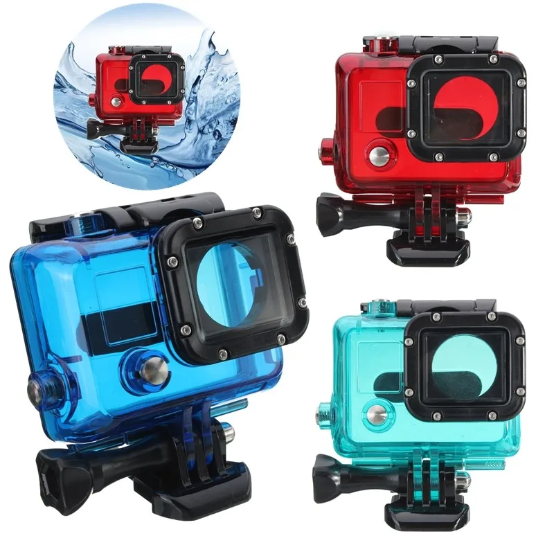 Водонепроницаемый чехол для экшн-камеры GoPro HERO 3 3 + 4 Водонепроницаемый чехол для экшн-камеры GoPro HERO 3 3 + 4