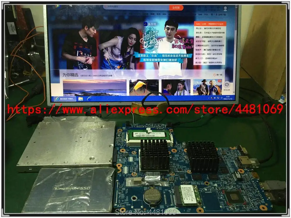 734084 001 501 для ноутбука HP ProBook 440 G1 450 470 Notebook 601 48.4YW03.011 материнская плата 100%