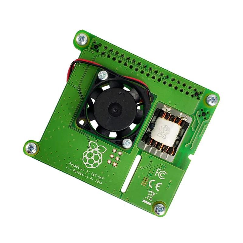 Raspberry Pi Power over Ethernet HAT для 3B + и 802.3af PoE network|Демонстрационные стенды| |