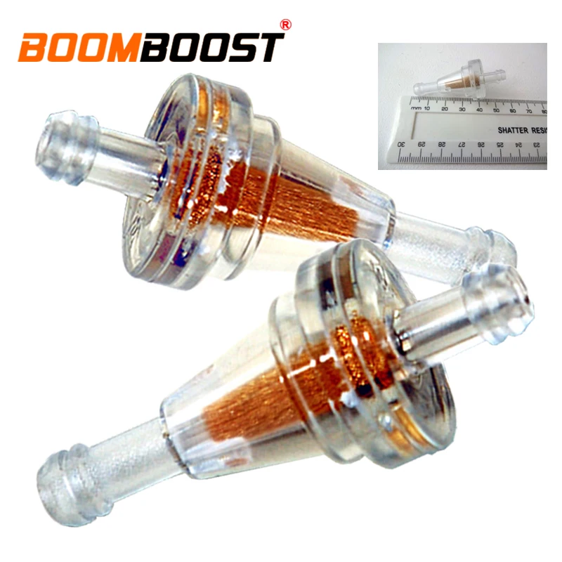 

Small plastic Replacement 1/4" 2x/2pcs Mini 6mm Universal Motorcycle Gas Petrol Fuel Oil Filter Inline Clear Gas Filte