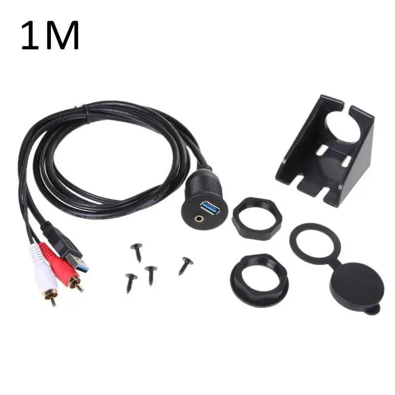Профессиональный USB RCA утапливаемое крепление для приборной панели автомобиля