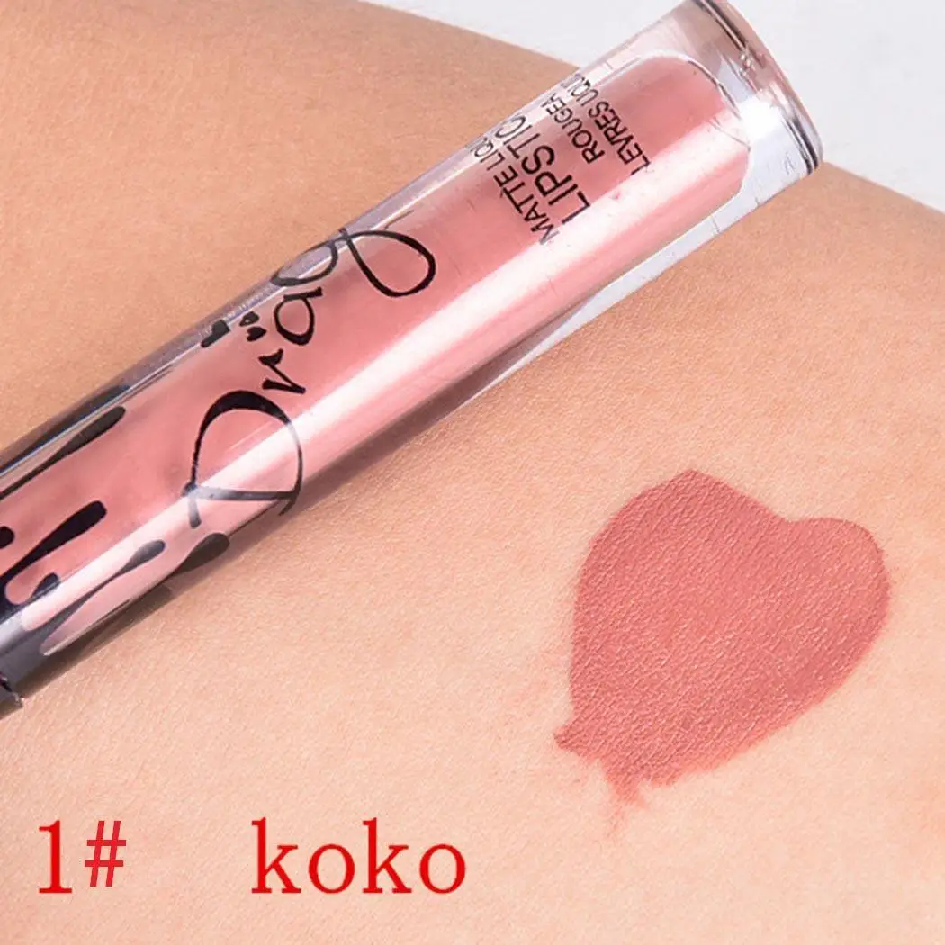 New Makeup Cosmetic Matte Long Lasting Vintage Style Soft Color 1-Color 16 Lip Liquid Lipstick Gloss | Красота и здоровье