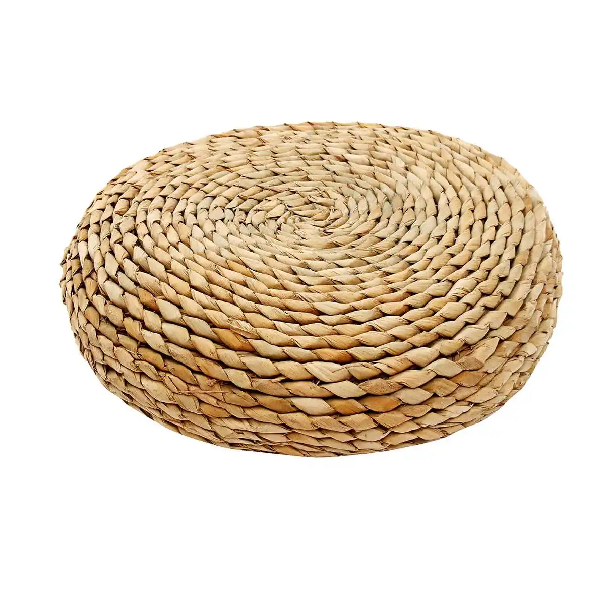 Round Natural Straw Weave Handmade Pillow Floor Yoga Chair Seat Mat Tatami Cushion Thicken Meditation Window 30/40/45cm | Дом и сад