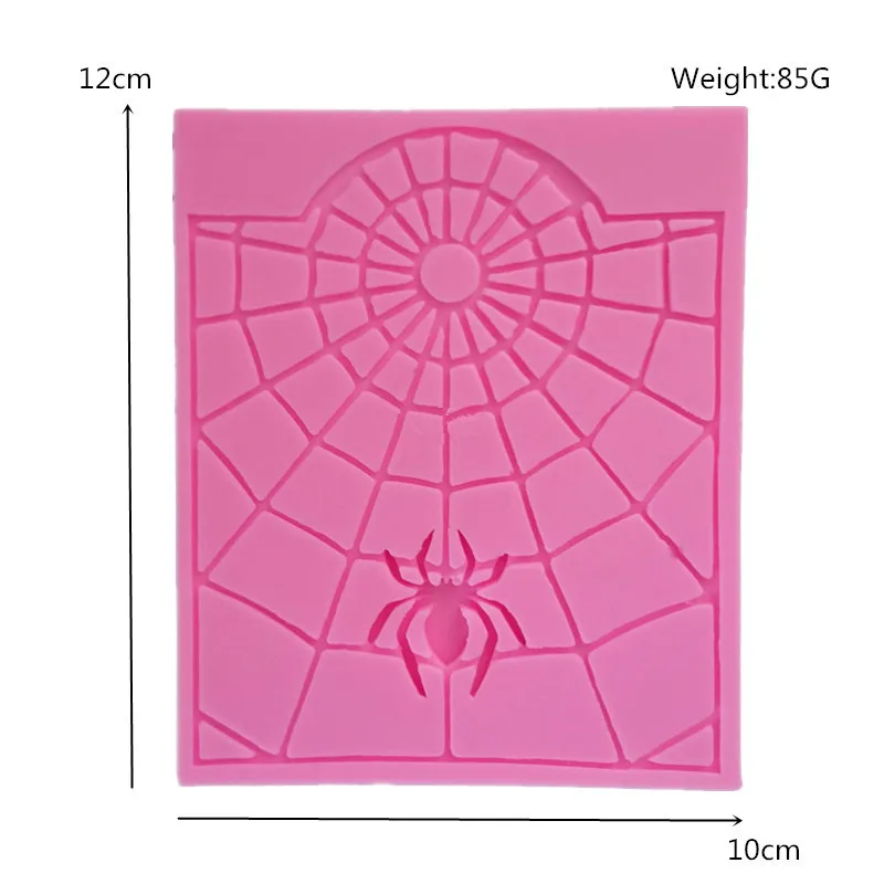 KKAOAOGO New Pattern Spider Web Halloween Sugar Decoration Model DIY Chocolates Cake Baking silicone mold | Дом и сад