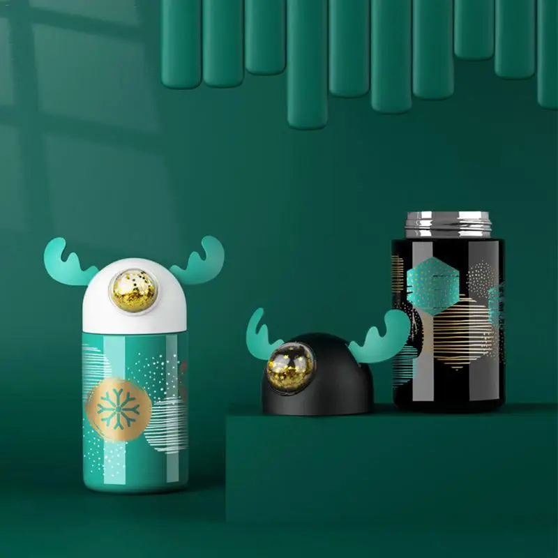 Мультфильм Рождественский эльф олень портативная Вакуумная бутылка кружка 304