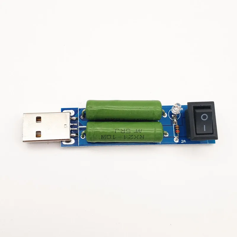 Миниатюрные Силовые резисторы с сопротивлением нагрузке USB, мобильный возрастной модуль 2 а 1 а с переключателем питания bnak