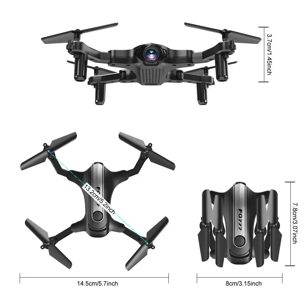 FQ777 FQ31 складной беспилотный летательный аппарат 0. 3MP/2.0MP WIFI камера анти помех RC