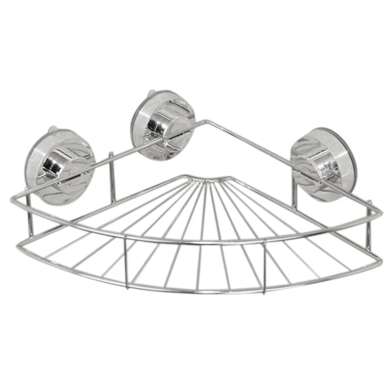 Полка для ванной полка Стальная комнаты угловой душевой поднос с присоской 32*22*8