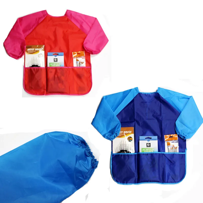 Children Kids Household Cartoon Apron Sleeves Painting Kitchen Baking Craft Waterproof Birthday Party Gift Daily Wear|Украшения своими