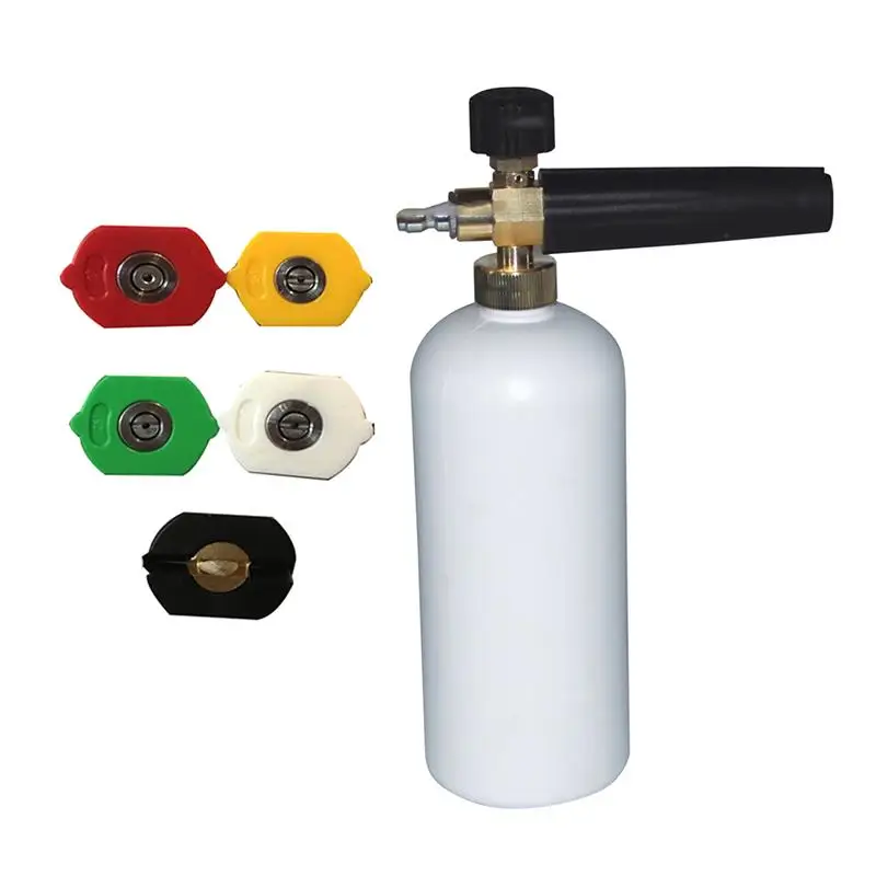 1 шт. пистолет для мытья под высоким давлением Jet Foam Shampoo Snow Soap Blaster Регулируемый 1/4