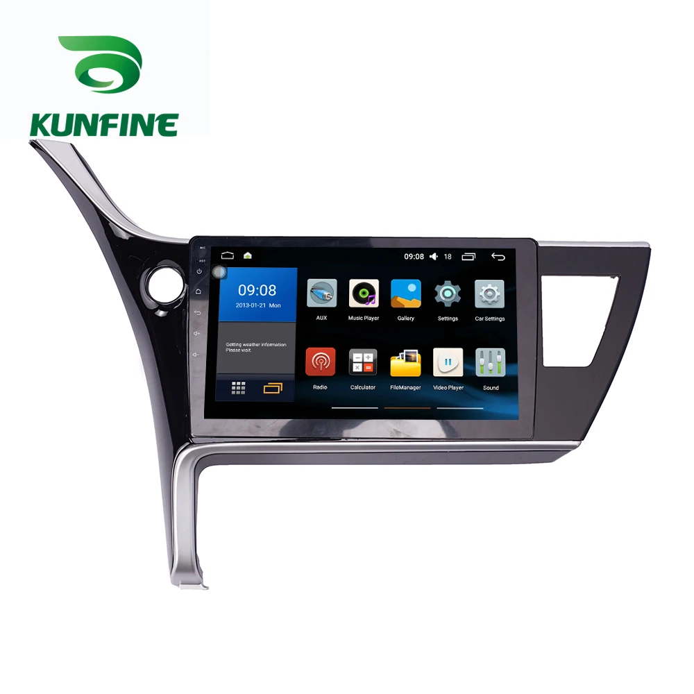 Восьмиядерный 1024*600 Android 8 1 автомобильный DVD GPS навигационный плеер Deckless стерео для