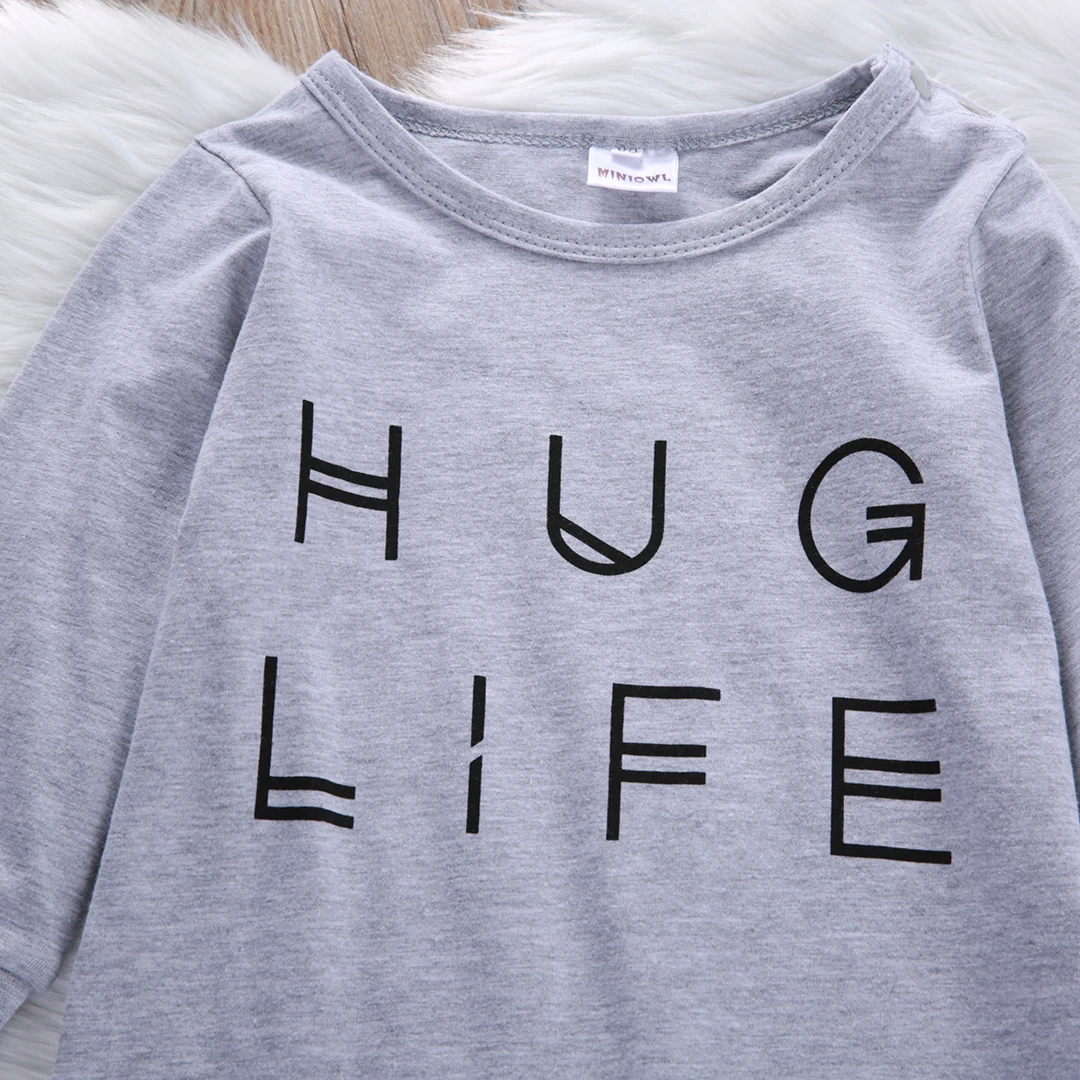 Newborn Baby Boys Girls Letter Long Sleeve Life Romper Jumpsuit Outfits Casual Clothes Size 0-24M | Детская одежда и обувь