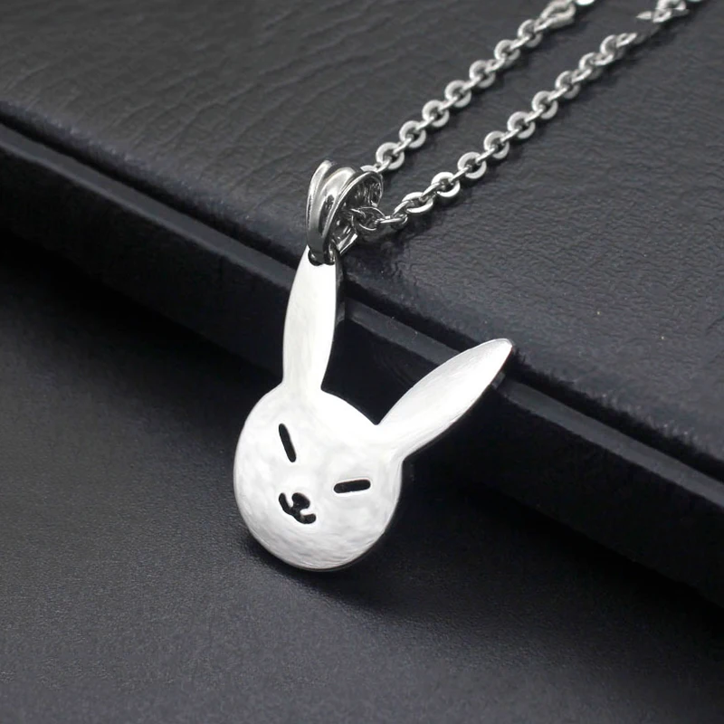 

Lovely Animal Stainless Steel Necklace Pet Bunny Rabbit Necklaces Pendants for Women Kids Jewelry Easter Gifts