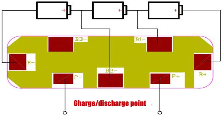 PCM 3S 3A lifepo4 9 6 V 18650 BMS Защитная плата батареи bms pcm для аккумуляторной