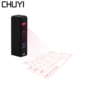 Беспроводная лазерная клавиатура CHUYI, Bluetooth, виртуальная проекционная клавиатура, портативная клавиатура с функцией мыши для планшетов Windows, Android, iOS