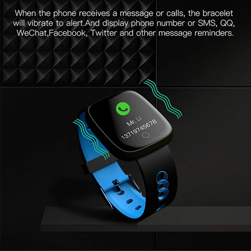 Ottwn Color Screen Smart Bracelet Men fitness Heart Rate Monitor sport Smartwatch IP67 Waterproof Fitness Tracker Watch | Электроника